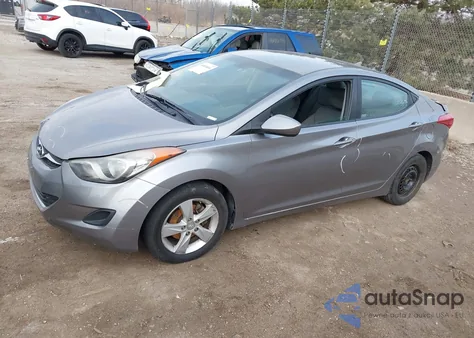 2011 Hyundai Elantra Gls (Ulsan Plant) from USA, damaged, VIN KMHDH4AE6BU119349